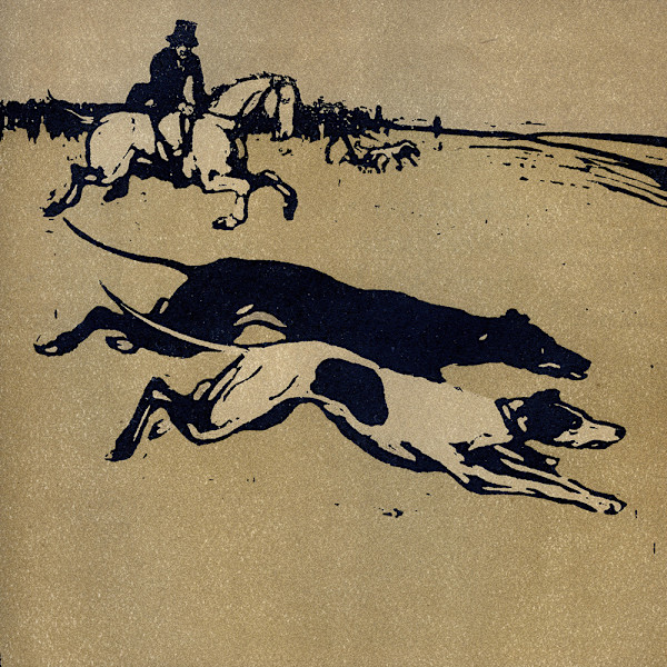 Hare Coursing 1897 by William Nicholson, Image 4.