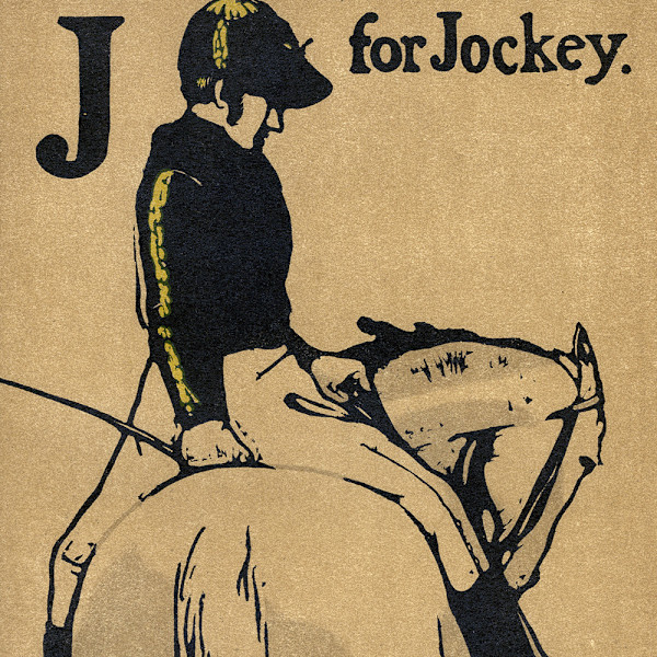 J is for Jockey 1897 by William Nicholson