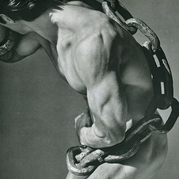 Man with Chain, Los Angeles 1985 by Herb Ritts