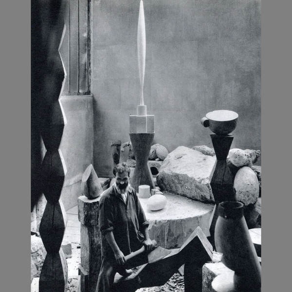 Brancusi in his Studio 1922 by Edward Steichen