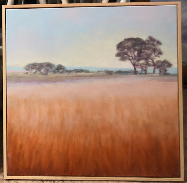 Summer field, tangerine by Chris Ramsey