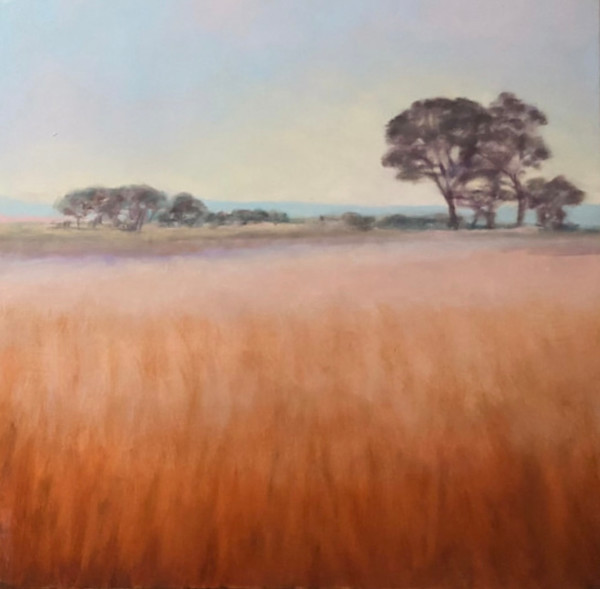 Summer field, tangerine by Chris Ramsey