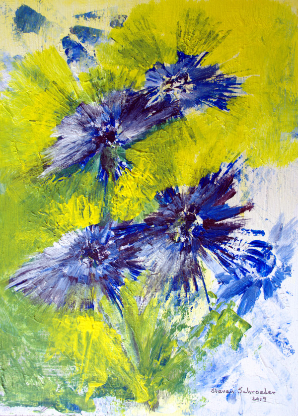 blue flowering by Steven Schroeder