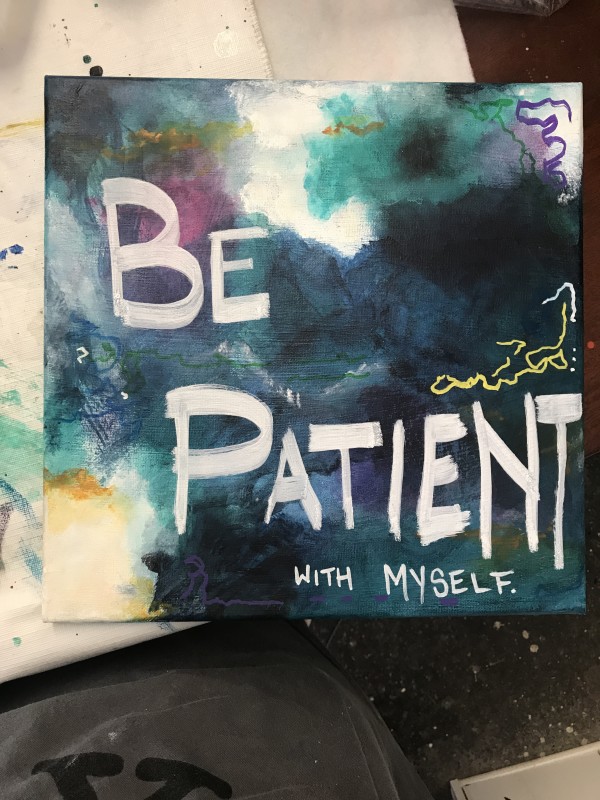 A Message to Myself: Be Patient (Framed) by Katharine Ligon