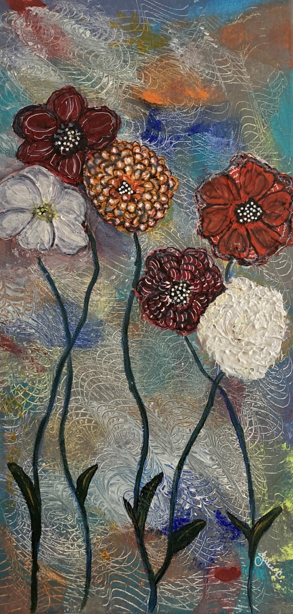 Textured Blossoms by Julie Crisan