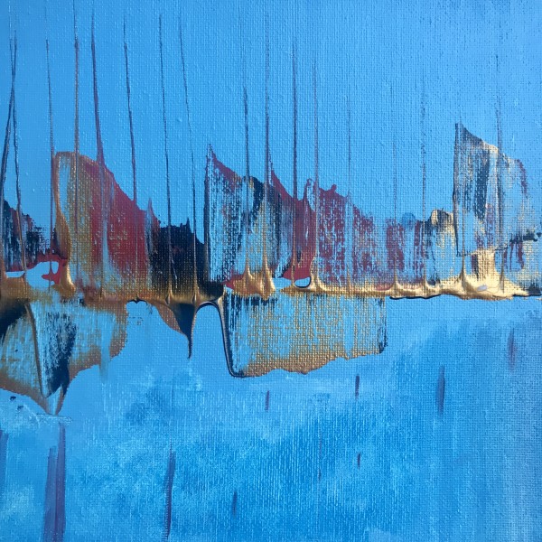 Blue Abstract by Julie Crisan