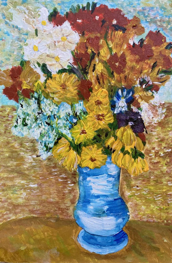 Van Gogh Inspired Flowers by Julie Crisan