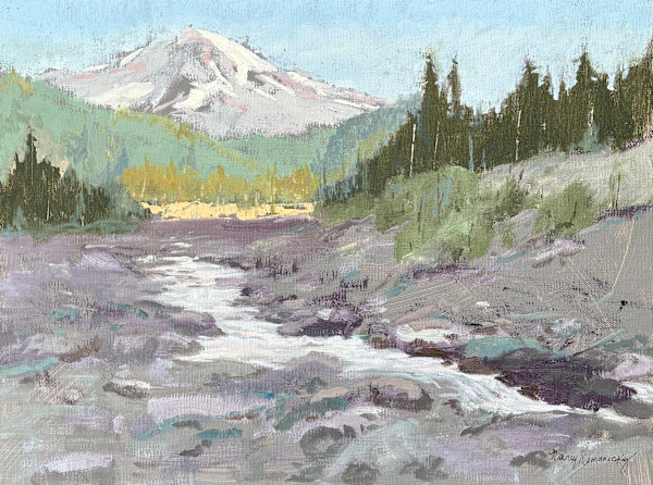 Rainier from Longmire by Nancy Romanovsky