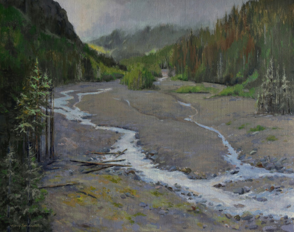 Nisqually River by Nancy Romanovsky