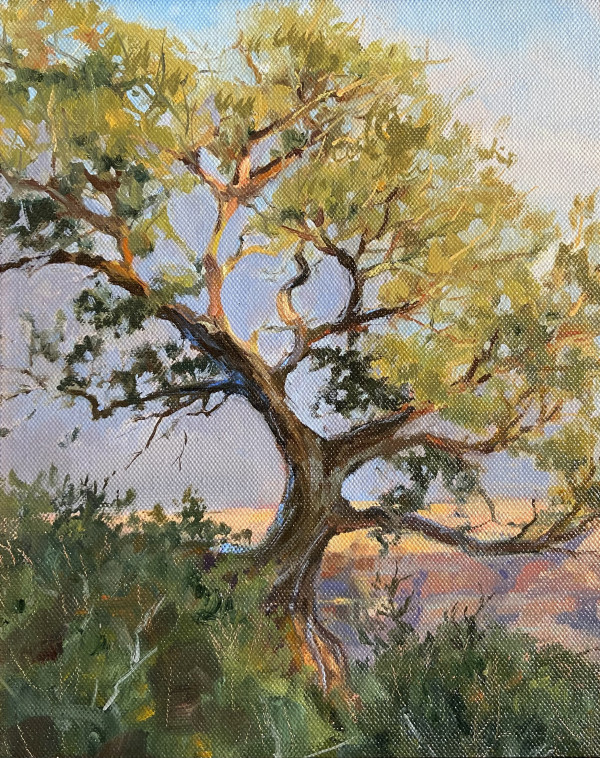 Tree on Rim by Nancy Romanovsky