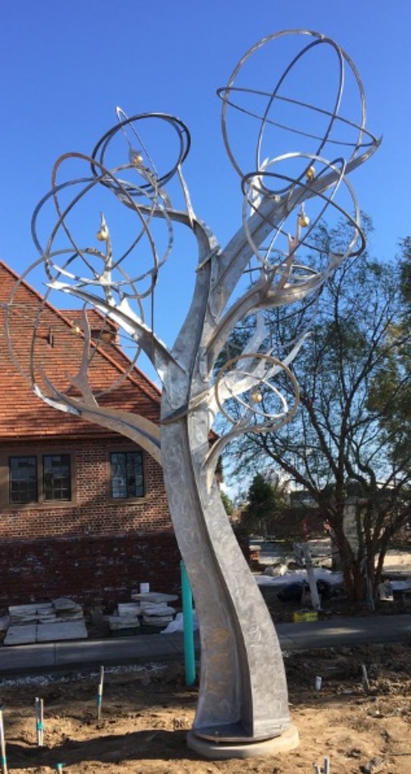 Mockingbird Tree with Oranges by Michael Warrick