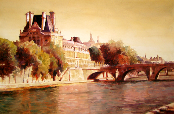Moods of the Seine III, Paris by Jann Lawrence Pollard