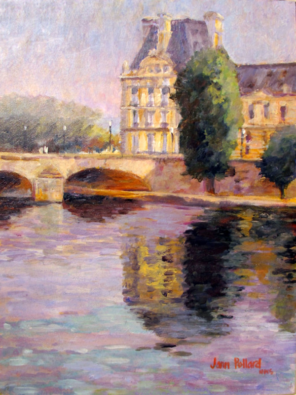 Impressionist Louvre, Paris - Pont Royal by Jann Lawrence Pollard
