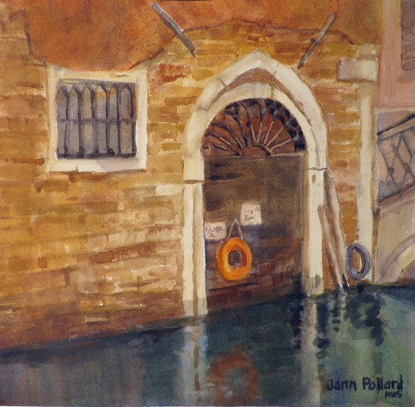 Venetian Door Reflections by Jann Lawrence Pollard