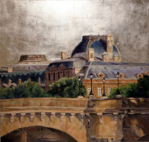 Pont Neuf & the Louvre by Jann Lawrence Pollard