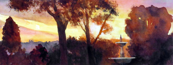 Cortona Sunset by Jann Lawrence Pollard