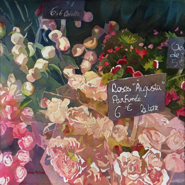 Paris Flower Market by Jann Lawrence Pollard