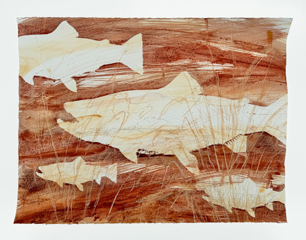 Red Mo #4 | Brook Trout by Sally Veach, Image 1.