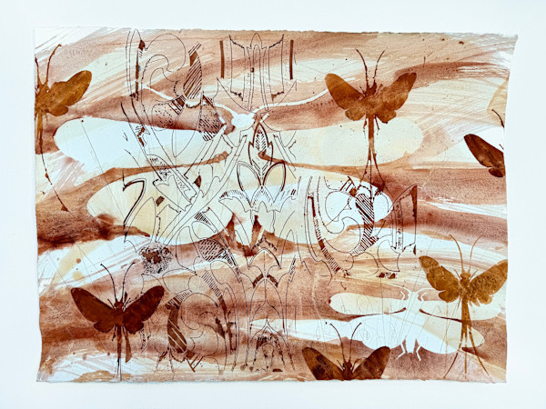 Red Mo #9 | Gilded Age Stonefly by Sally Veach, Image 1.