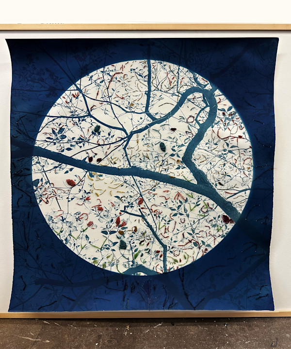 Mending Dogwood with Mohair and Silk by Dora Somosi