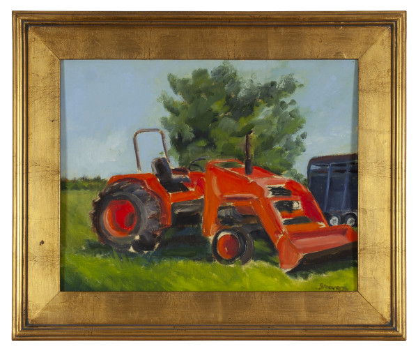Orange Tractor by Phyllis Stevens