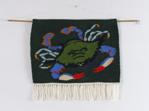 Crab Tapestry by Phyllis Anna Stevens Estate