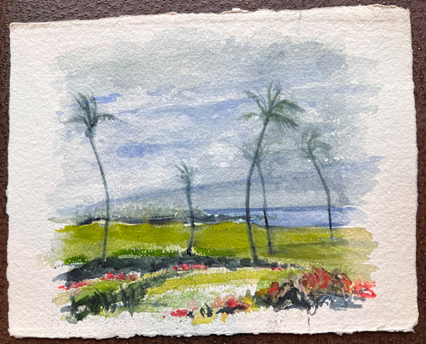 Palm Trees Swaying by Mary Lou Dauray