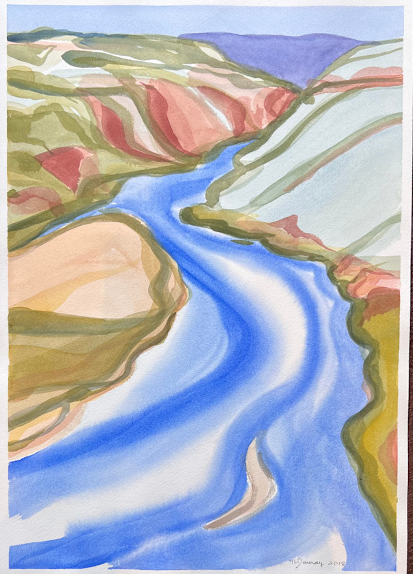 Chama River (After Georgia's Painting) by Mary Lou Dauray