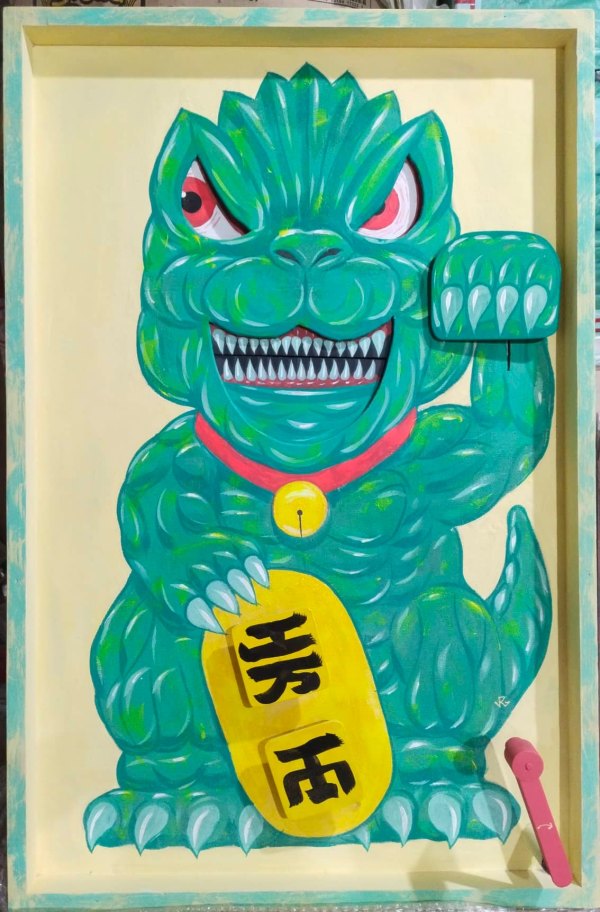 Lucky Godzilla by Rymnd Gev