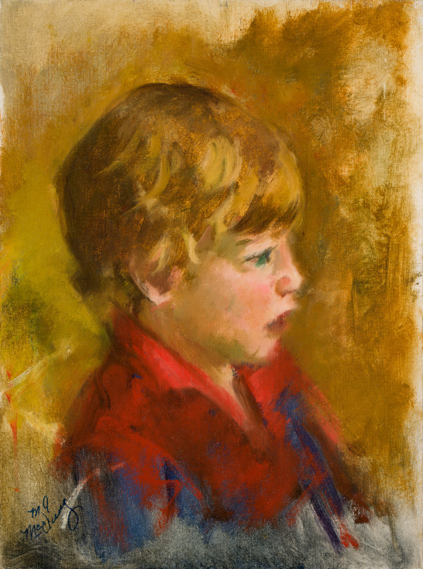 Portrait of Frank in Red by Miriam McClung