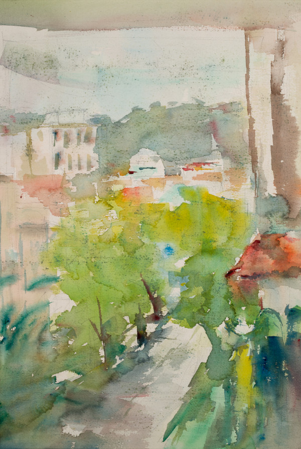 City Scene in Portugal by Miriam McClung