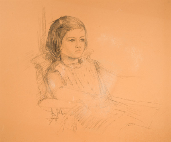 Little Girl in the Chair by Miriam McClung