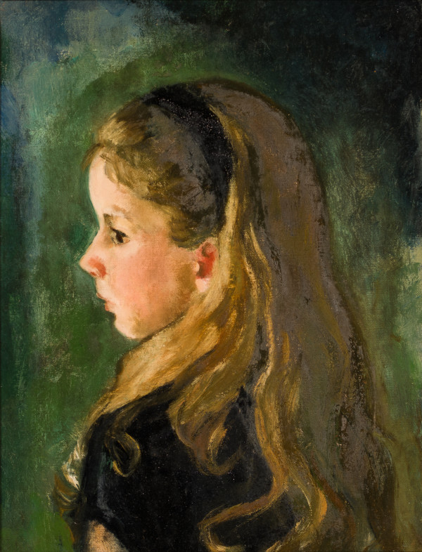 Young Girl with Black Headband by Miriam McClung