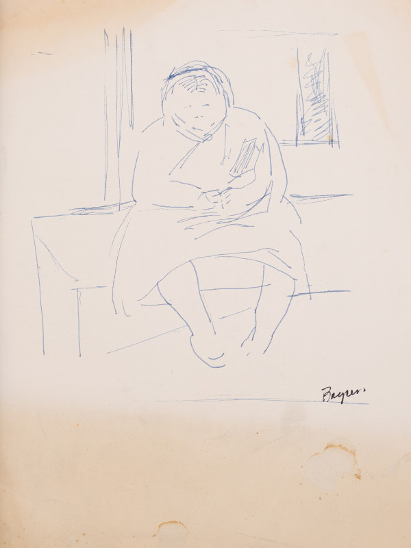 Figure of Woman Sitting by Miriam McClung