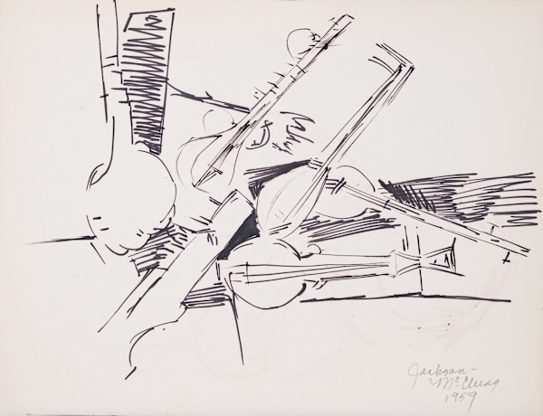 Abstract - Musical Instruments by Miriam McClung