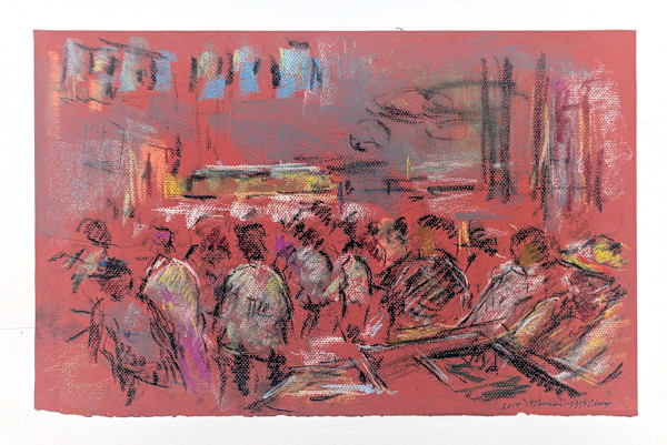 Line Dancing at the Senior Center by Miriam McClung, Image 1.