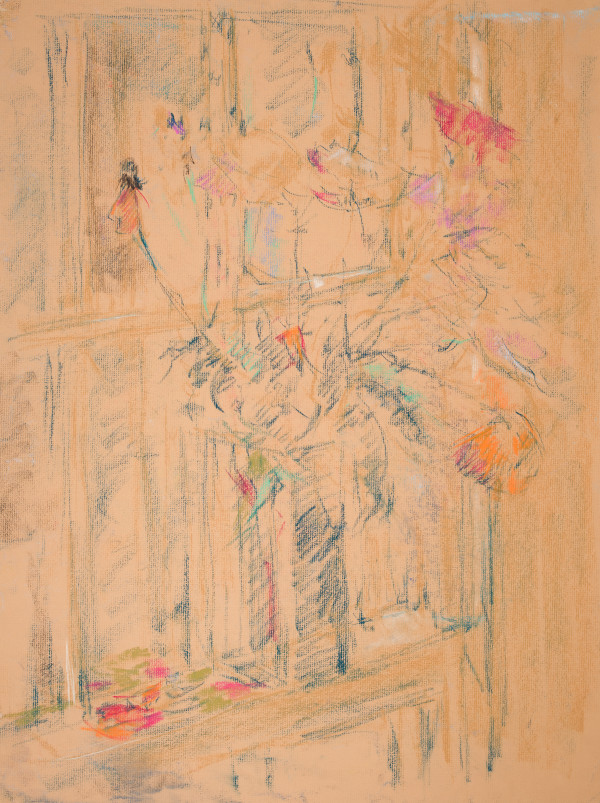Flowers in the Window by Miriam McClung