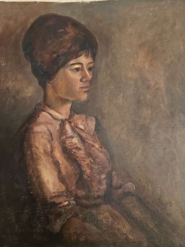 Woman in the Pink Dress by Miriam McClung
