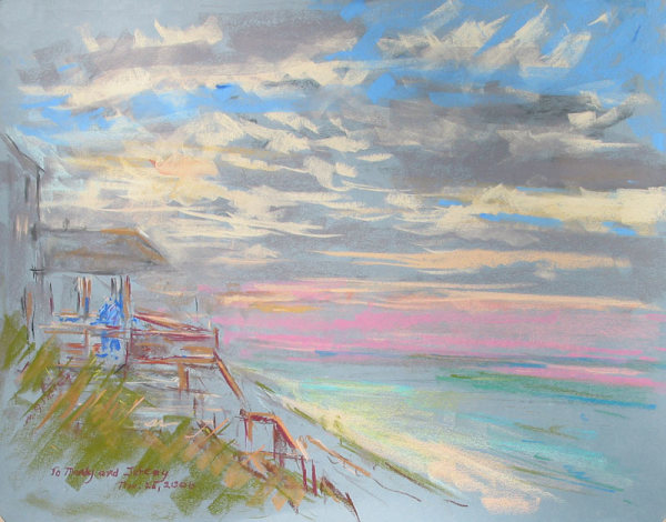 Sunset at the Beach by Miriam McClung