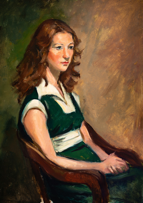 Woman with the Green Dress by Miriam McClung, Image 1.