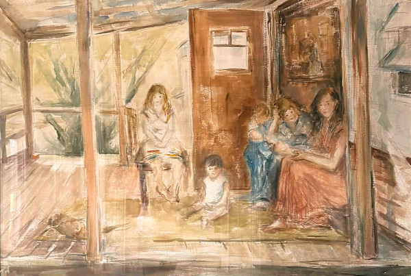 Portrait of a Family in Burnsville, NC by Miriam McClung, Image 1.