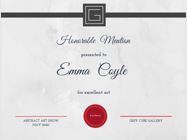 Award by Emma Coyle
