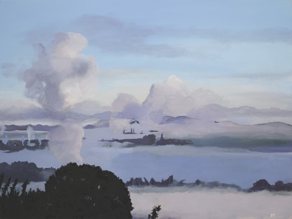Fog looking out towards Rodeo by June Yokell