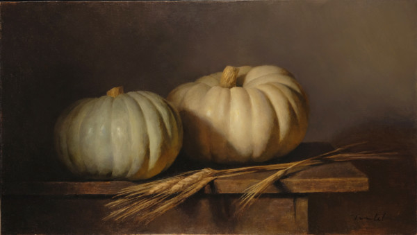 Two Pumpkins by Laura Tundel