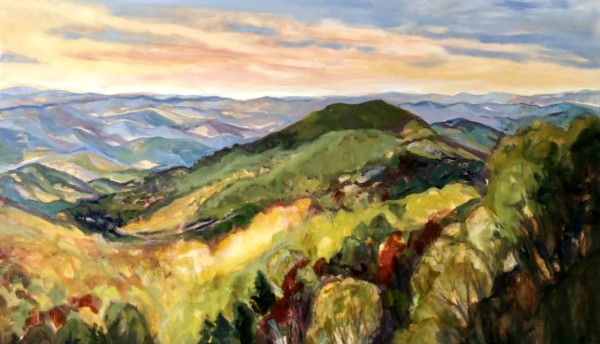 Blue Ridge Mountains Print by Bridgette Martin Fine Art