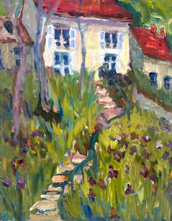 Stairway of Flowers: SOLD by Bridgette Martin Fine Art, Image 6.