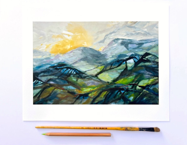 Sunbeam Ridge Print by Bridgette Martin Fine Art