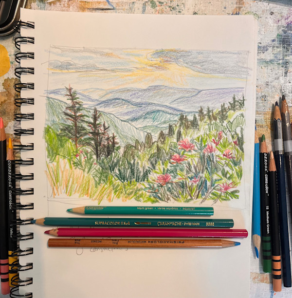 Skyline Art Consulting Commission by Bridgette Martin Fine Art, Image 1.