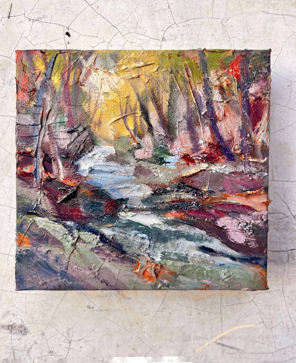 New Waterfall- needs title by Bridgette Martin Fine Art
