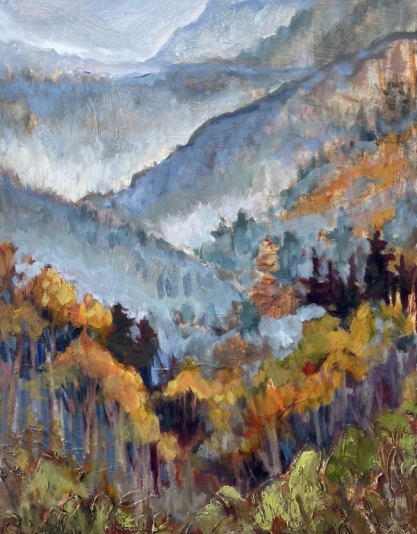 Misty Mountain by Bridgette Martin Fine Art